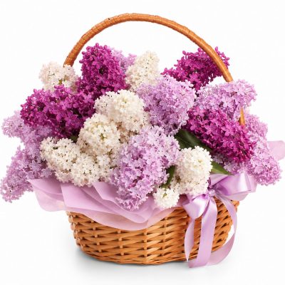 Корзина с цветами «Ягодное наслаждение»